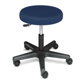 Rollhocker ratiomed dunkelblau, mit schwarzem Kunststoffkreuz