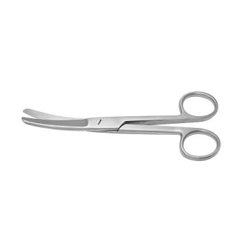 chir. Schere gebogen, stumpf/stumpf, 14