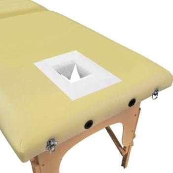 Massageliege-Gesichtsauflagen waschbar Soft-Vlies weiß 30 x 21 cm (50 Stck.)