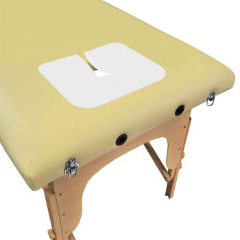 Massageliege-Gesichtsauflagen Vlies weiß 35 x 28 cm (100 Stck.)