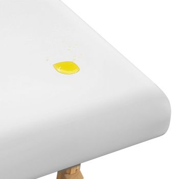 Liegenbezug mit PU-Beschichtung, weiß 65 - 80 x 200 cm