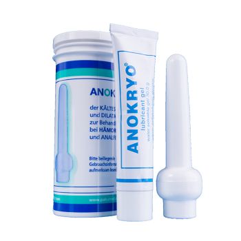 ANOKRYO Kombiset: Dilatator Stab und 30 g Gleitmittel