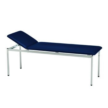 Untersuchungsliege classic ozean, weißaluminium lackiert