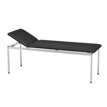 Untersuchungsliege classic schwarz, weißaluminium lackiert