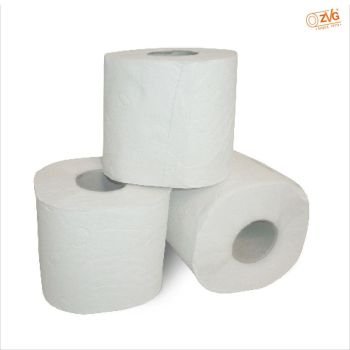 Toilettenpapier 2-lagig, altweiß, Tissue mit Dekorprägung (8 x 8 Rl.)