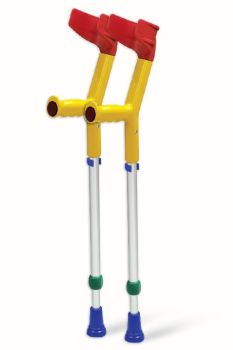 Unterarmgehstütze für Kinder gelb/bunt