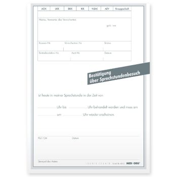 Sprechstundenbesuche DIN A6 (500 Stck.) 0