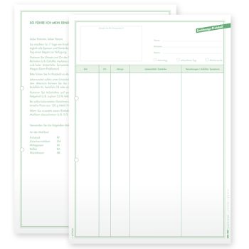Ernährungsprotokolle DIN A4 (50 Stck.) 0
