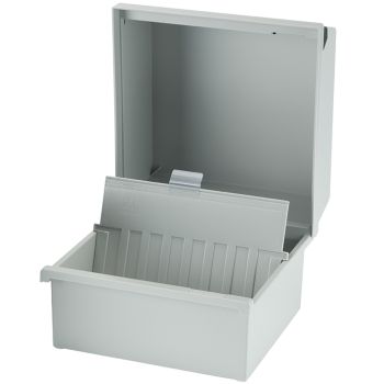 Karteikasten DIN A5 quer, lichtgrau 0