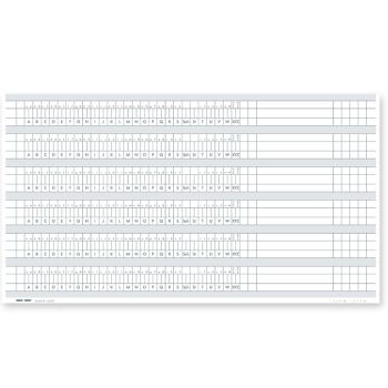Alphabetleistenaufkleber DIN A4 aus unzerreißbarer PP-Folie (100 Stck.)