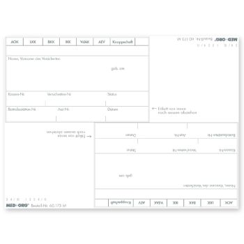 Adressfeldaufkleber eGK (500 Stck.) 0