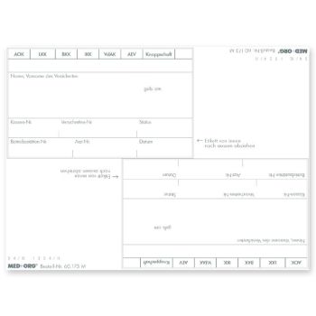 Adressfeldaufkleber eGK (100 Stck.) 0