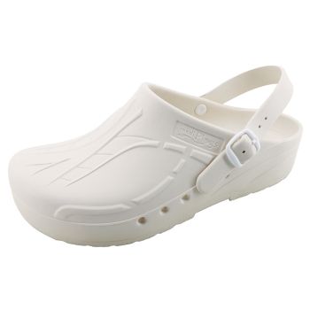 mediPlogs OP-Schuhe mit Fersenriemen weiß