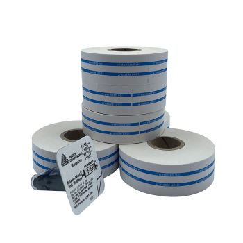 Ersatzrollen für MELAdoc (6 Rollen á 750 Etiketten inkl. einer Farbwalze)