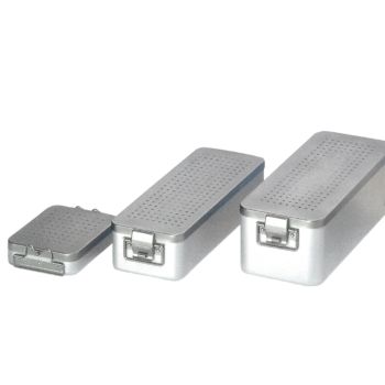 Sterilisier-Behälter Typ 15K, gelocht, mit 100 Einmal-Papierfiltern