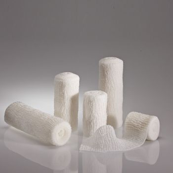 ELASTUS-mull gekreppt Mullfixierbinden weiß