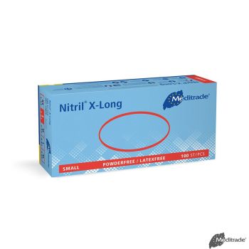 Nitril 3000 Blue X-Long U.-Handschuhe PF latexfrei