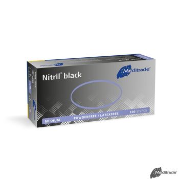 Nitril black U.-Handschuhe, PF, latexfrei
