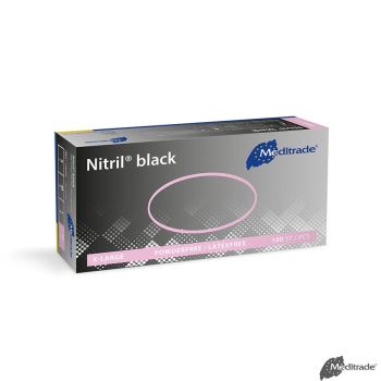Nitril black U.-Handschuhe, PF, latexfrei