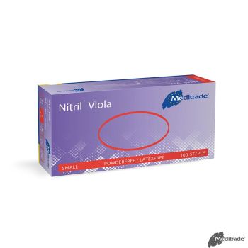 Nitril Viola U.-Handschuhe PF, latexfrei unsteril