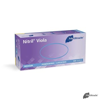 Nitril Viola U.-Handschuhe PF, latexfrei unsteril