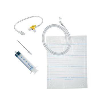 Pleurofix Nr. 1 Besteck zur Pleurapunktion mit Discofix Dreiwegehahn