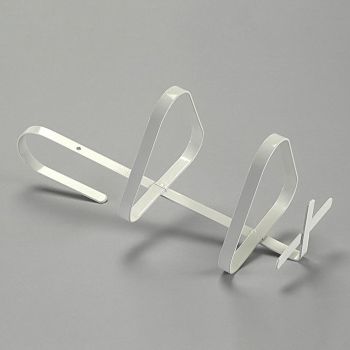 Urinflaschenhalter Mira, aus Metall, weiß kunststoffbeschichtet