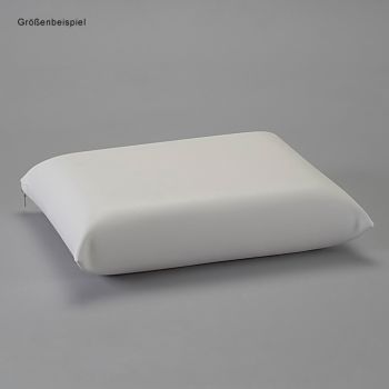 OP-Kissen Leon, Kunstlederbezug weiß, 35 x 40 cm