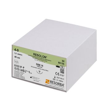 RESOLON DSM 16 4/0=1,5 blau monofil, Nahtmaterial Fadenlänge 45 cm (36 Stck.)