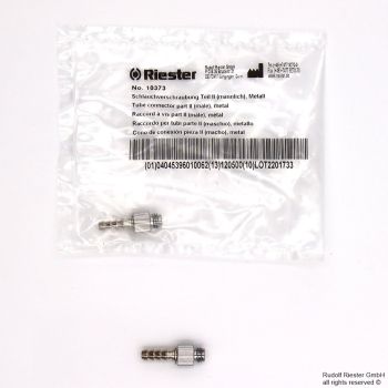 Schlauchverschraubung Teil II (lang), verchromt