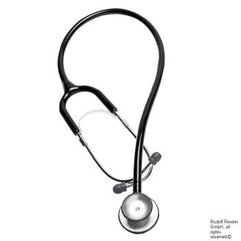 duplex Stethoskop schwarz, aus Aluminium
