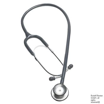 duplex Stethoskop schiefergrau, aus Aluminium