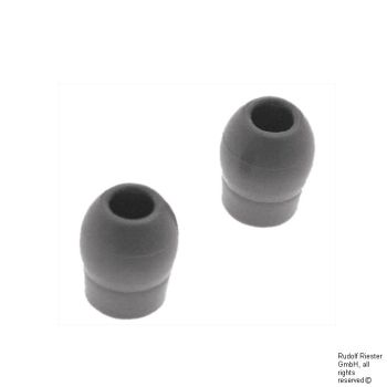 Ohroliven weich, grau, für cardiophon, duplex (de luxe)