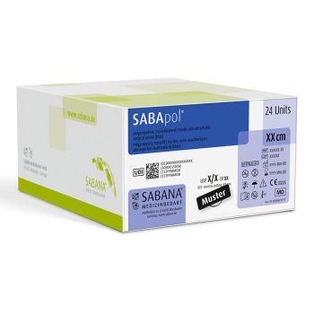 SABApol blau 2-0=2,5 monofil Nahtmaterial Fadenlänge 75 cm (24 Stck.)