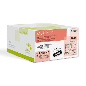 SABAglyde 5-0=1 ungefärbt monofil Nahtmaterial Fadenlänge 45 cm (24 Stck.)