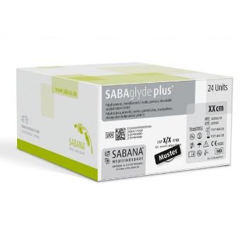 SABAglyde plus 4-0=1,5 violett monofil Nahtmaterial Fadenlänge 45 cm (24 Stck.)