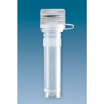 Mikro-PP-Röhrchen 2 ml, flach, mit anhängendem Schraubverschluss (100Stck.)