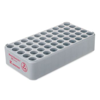 S-Monovette-Rack D 17, grau, 50 Bohrungen Ø 17 mm