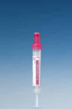 S-Monovetten 2,7 ml, 66 x 11 mm, K3 EDTA Papieretikett