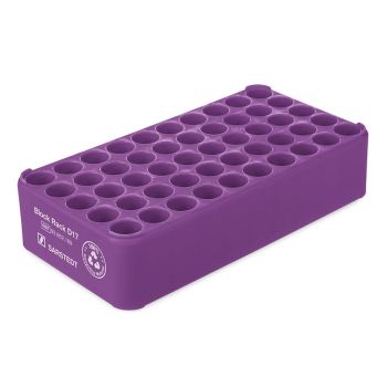 S-Monovette-Rack D 17, violett, 50 Bohrungen Ø 17 mm