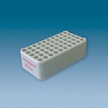 S-Monovette-Rack D 12, grau 50 Bohrungen Ø 12 mm
