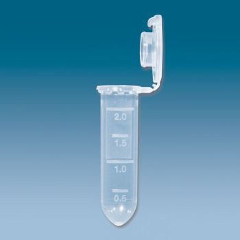 SafeSeal PP-Reaktionsgefäße 2 ml mit anhängendem Deckel farblos (4x250 Stck.)