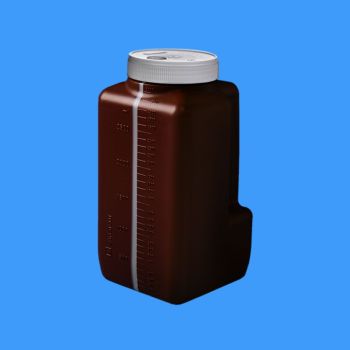 Urinsammelflasche NFT 3,0 Ltr., braun, m. transparentem Sichtstreifen (30 Stck)