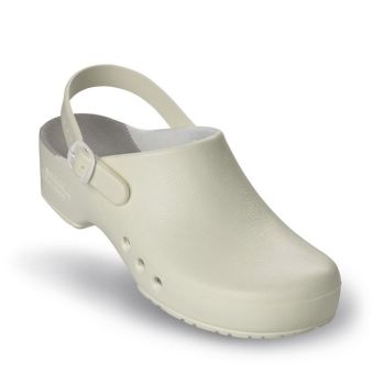 antist. ChiroClogs Professional mit Fersenriemen weiß