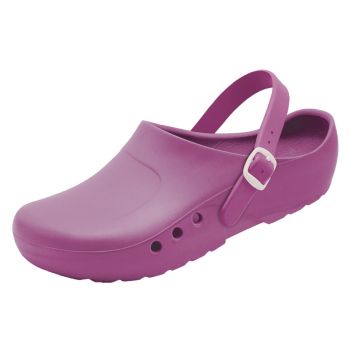 antist. ChiroClogs Economy mit Fersenriemen aubergine