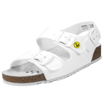 Sandale Modell STARNBERG mit Fersenriemen weiß