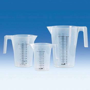 Messbecher stapelbar, PP, 250 ml, schwarze Skala