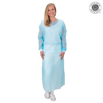 wiroREPEL KNIT PP+PE Kittel mit Strickbündchen blau XL (10 Stck.)