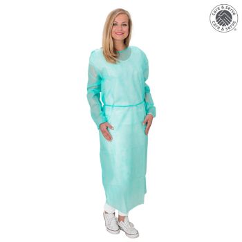 wiroREPEL FLEX PP+PE Kittel mit Gummizugbündchen grün XL (10 Stck.)