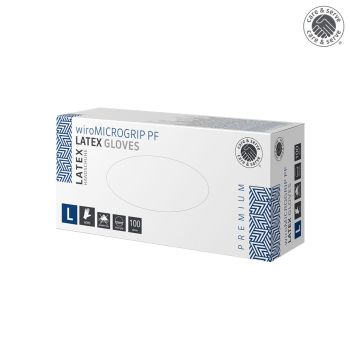 wiroMICROGRIP PF, Latex U.-Handschuhe, unsteril